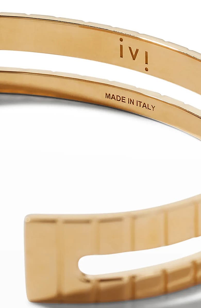 IVI Los Angeles Slim Slot Cuff Bracelet, Alternate, color, Yellow Gold