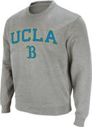 COLOSSEUM Men's Colosseum Heather Gray UCLA Bruins Arch & Logo Crew Neck Sweatshirt