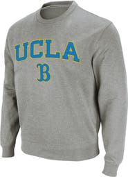 COLOSSEUM Men's Colosseum Heather Gray UCLA Bruins Arch & Logo Crew Neck Sweatshirt