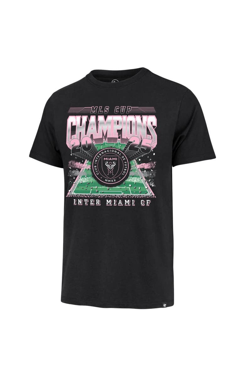 '47 Men's '47  Black Inter Miami CF 2025 MLS Cup Champions Franklin T-Shirt, Alternate, color, Black