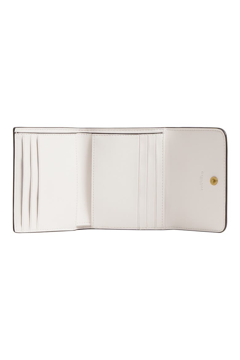 Essential Polished Pebble Leather Wallet, Alternate, color, CHALK
