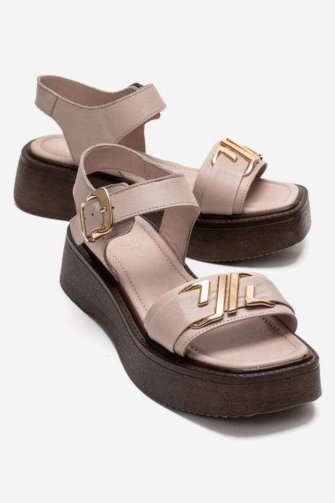 Lone Leather Platform Sandal