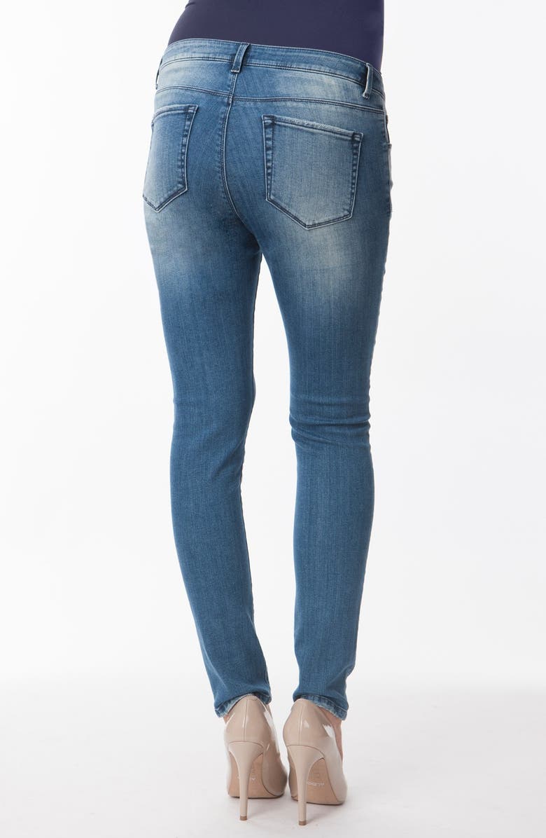 Seraphine 'Gerie' Ripped Maternity Skinny Jeans, Alternate, color, 