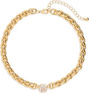 NORDSTROM RACK Cubic Zirconia Statement Collar Necklace.