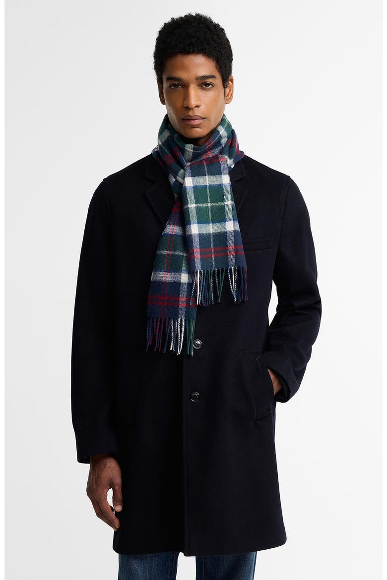 Tartan Lambswool & Cashmere Scarf, Main, color, EVERGREEN TARTAN