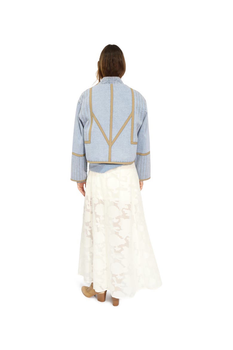 Free And Forward Quilted Denim Jacket, Alternate, color, Light/Pastel Blue