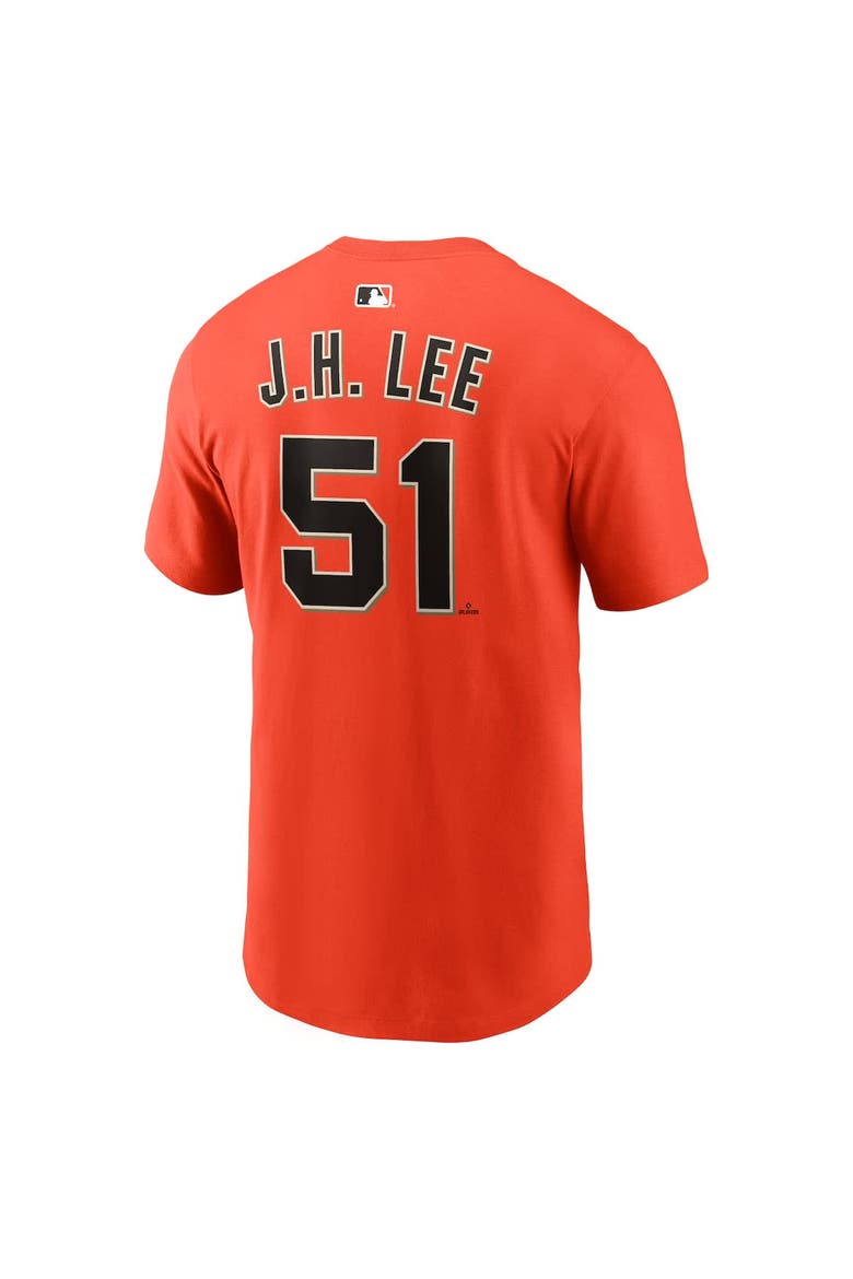 Men's Nike Jung Hoo Lee Orange San Francisco Giants Name & Number T-Shirt, Alternate, color, Orange