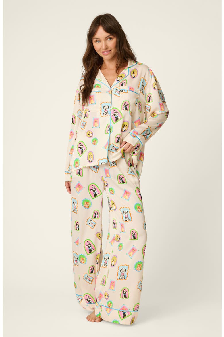 Picture Purfect Pajamas, Alternate, color, BEIGE MULTI