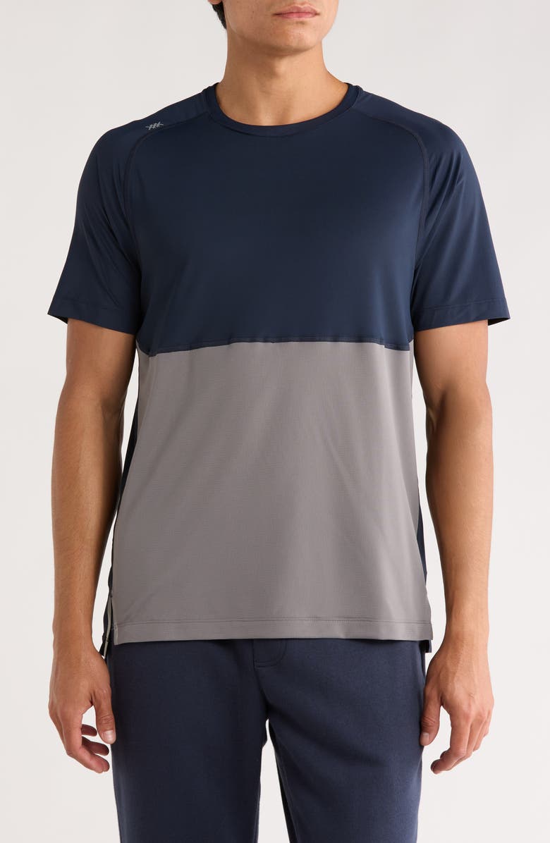 Rhone Extra Mile Performance T-Shirt, Main, color, True Navy/ Smoke