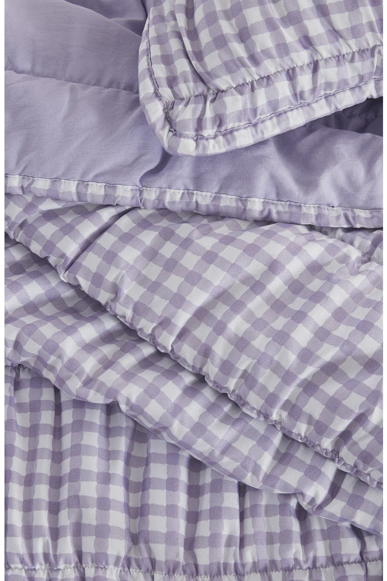 Gingham Quilt Set, Alternate, color, PURPLE