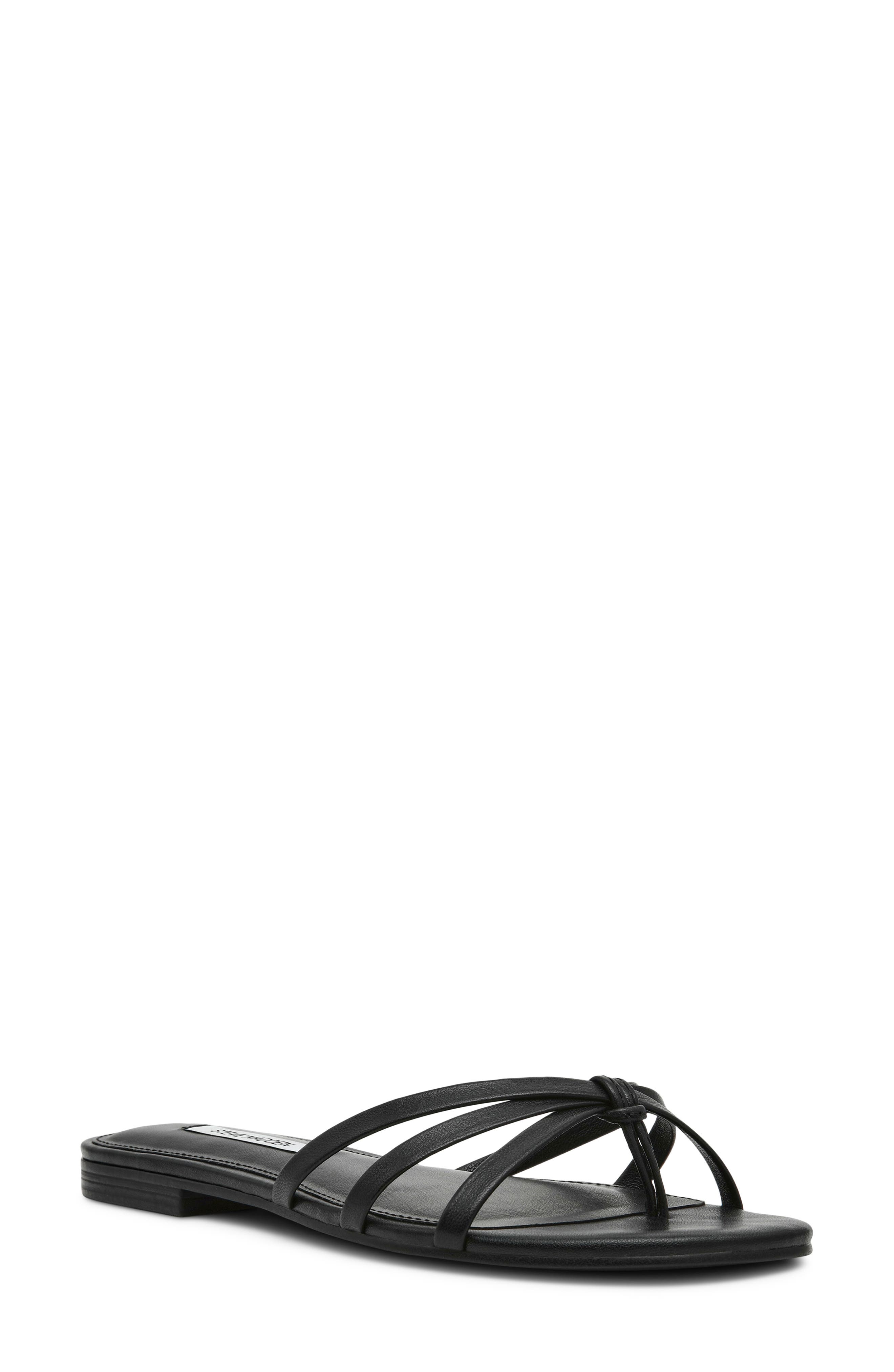 Steve Madden Calissi Flip Flop, Main, color, Black Leather