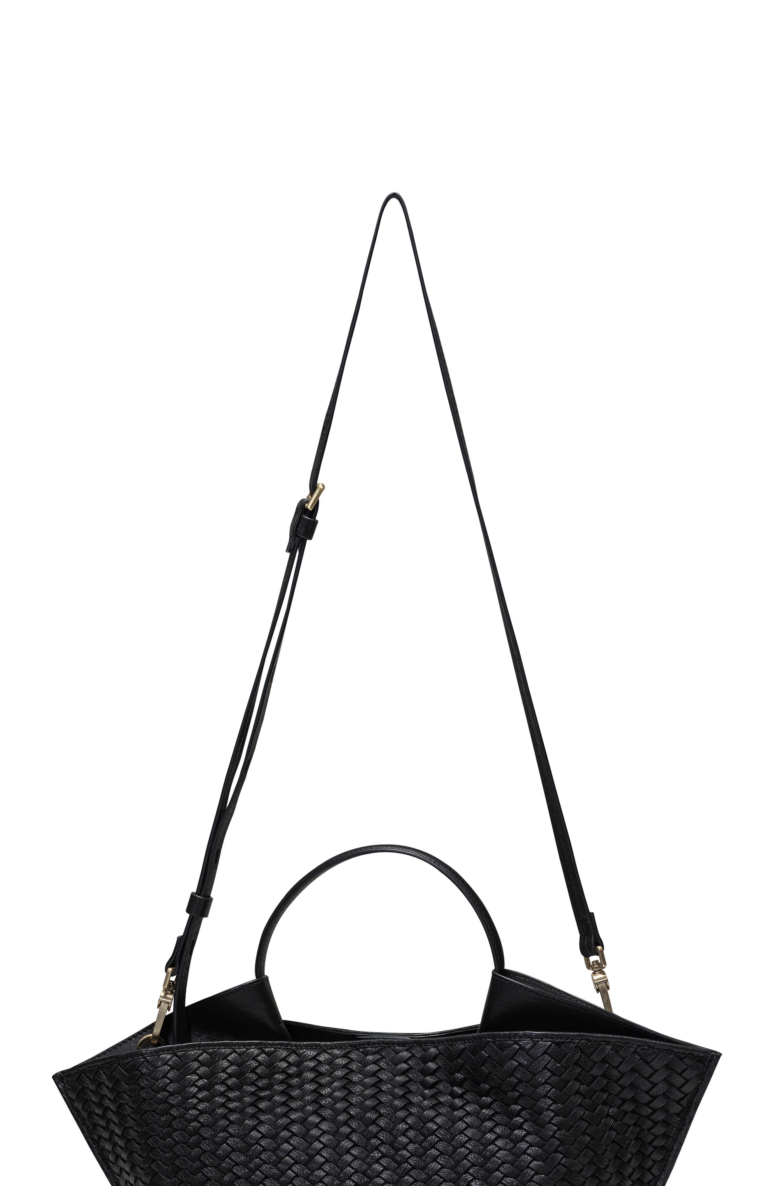 Écotorie Austin Small Woven Crossbody Bag, Alternate, color, Black