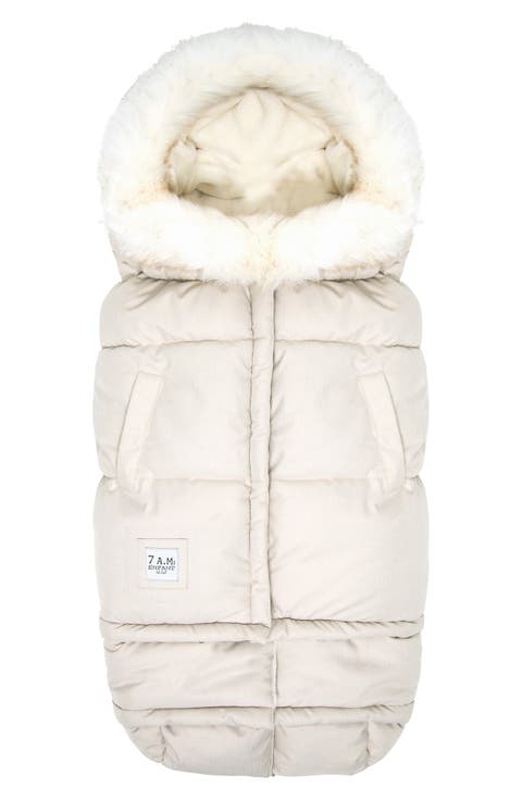 Blanket '212 evolution®' Extendable Stroller & Car Seat Footmuff with Faux Fur Trim