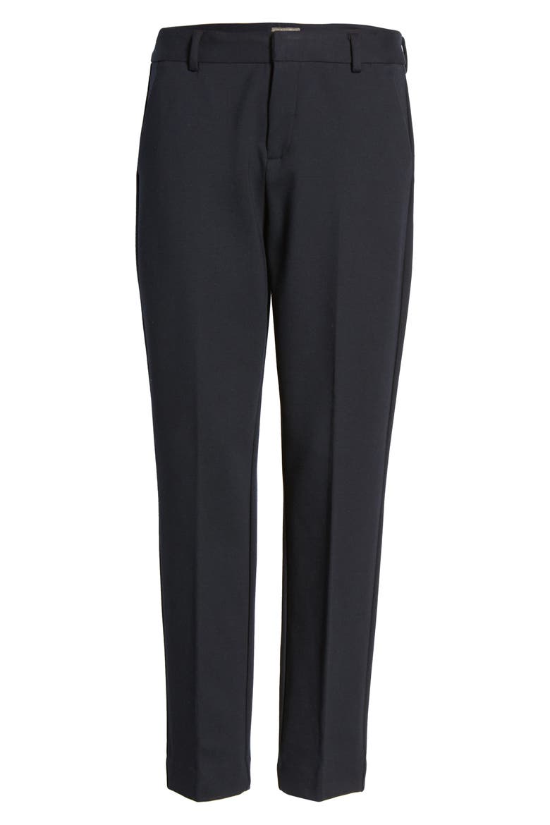 Slim Leg Tech Ponte Ankle Pants, Alternate, color, CLASSIC NAVY