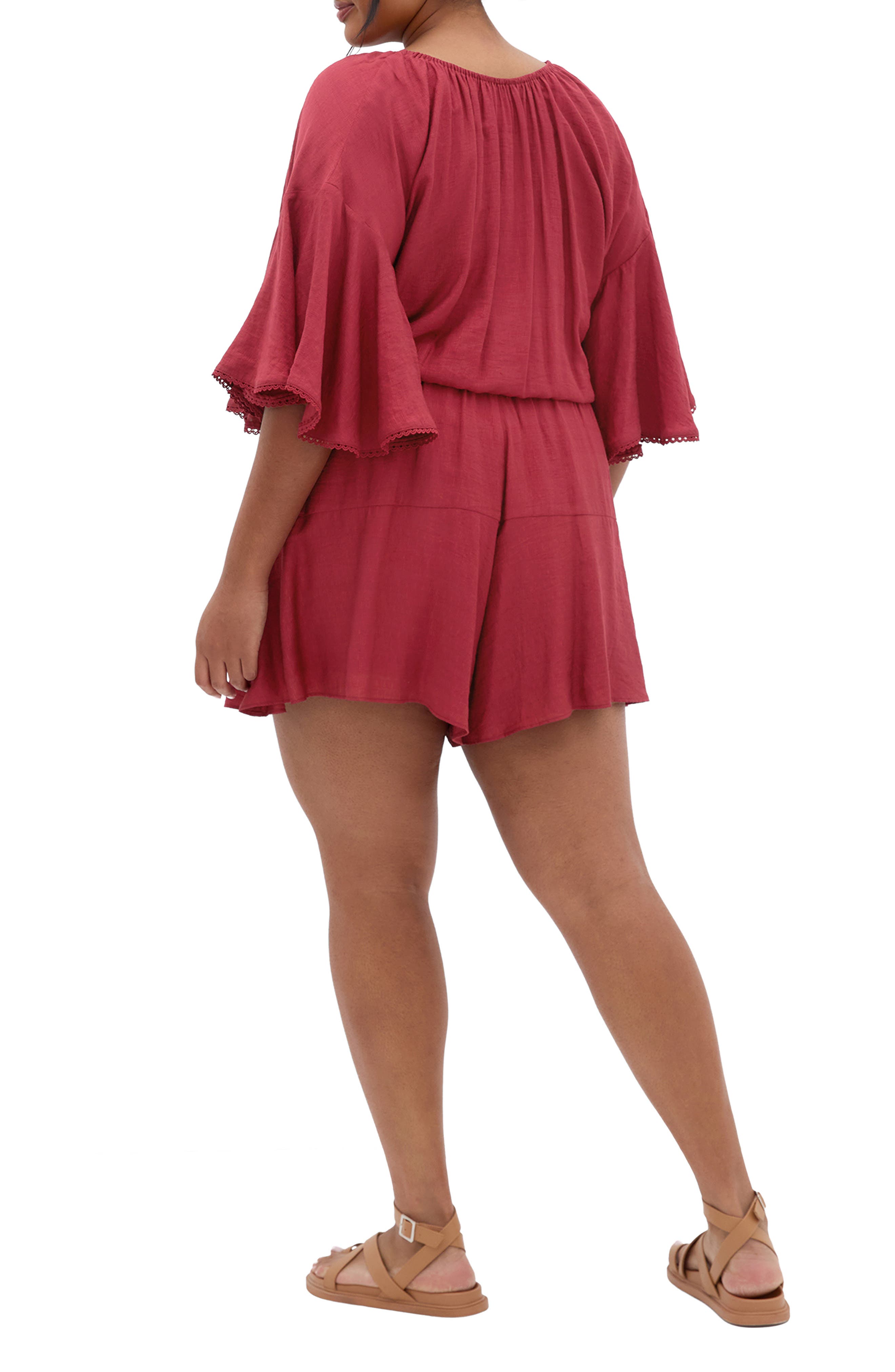 Harlow Tassel Tie Romper - image 2