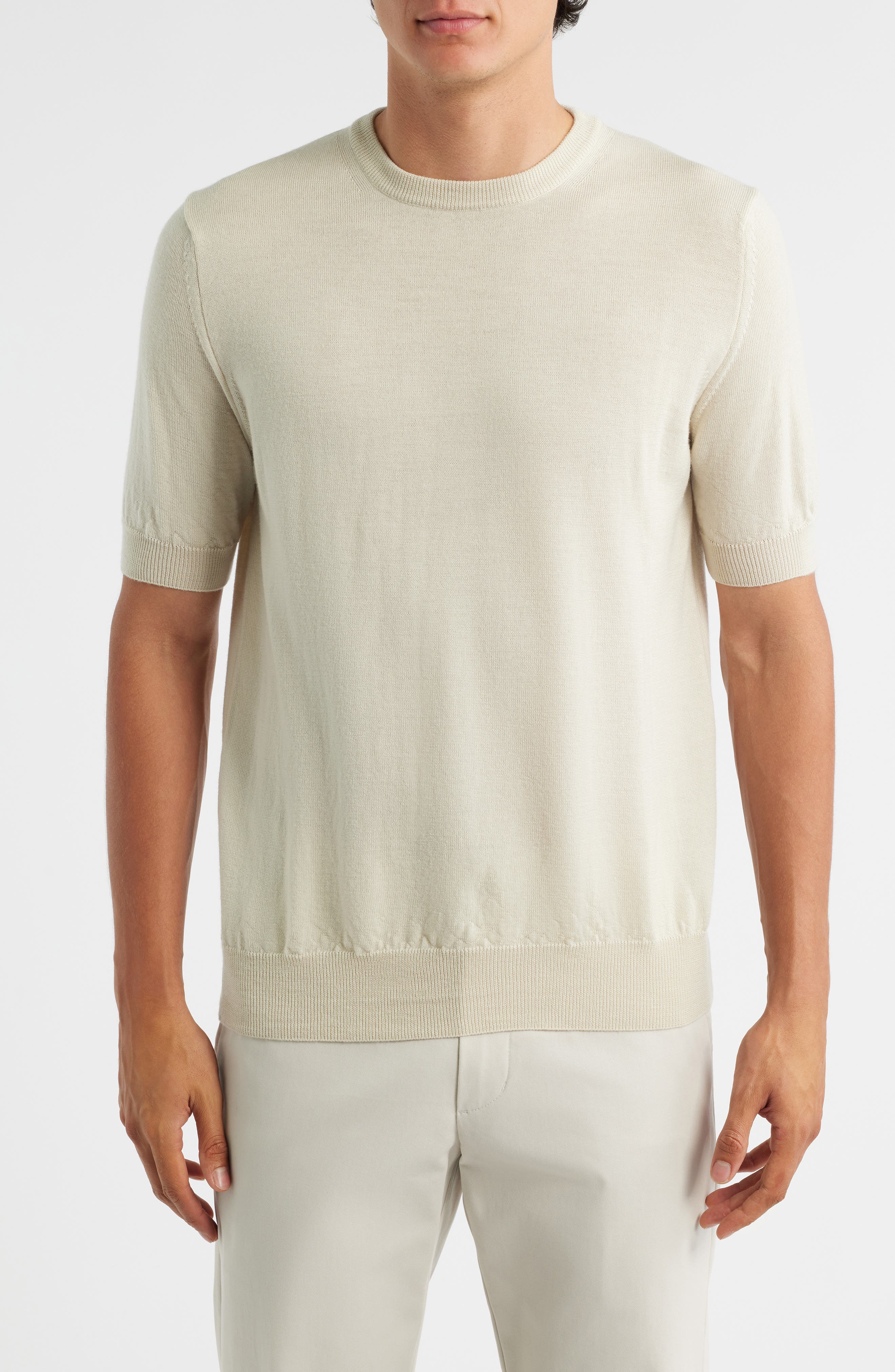 Aurélien Cashwool® Short Sleeve Crewneck Sweater
