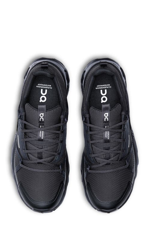 On Cloudhoriz Wp In Black/black