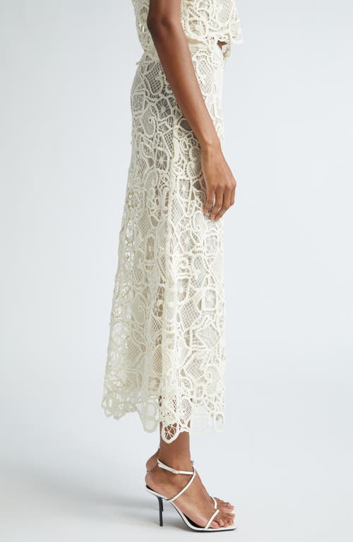 A.l.c Shay Lace Midi Skirt In Warm White In Warm White
