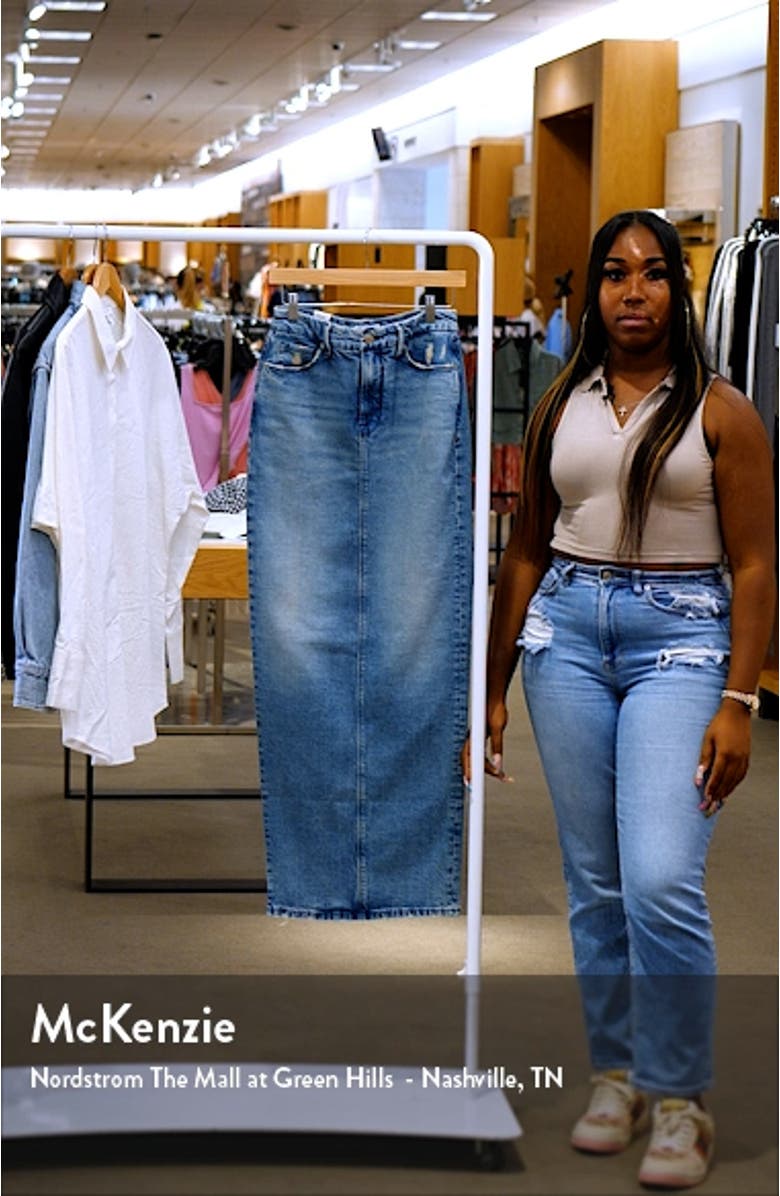 Denim Maxi Skirt, sales video thumbnail