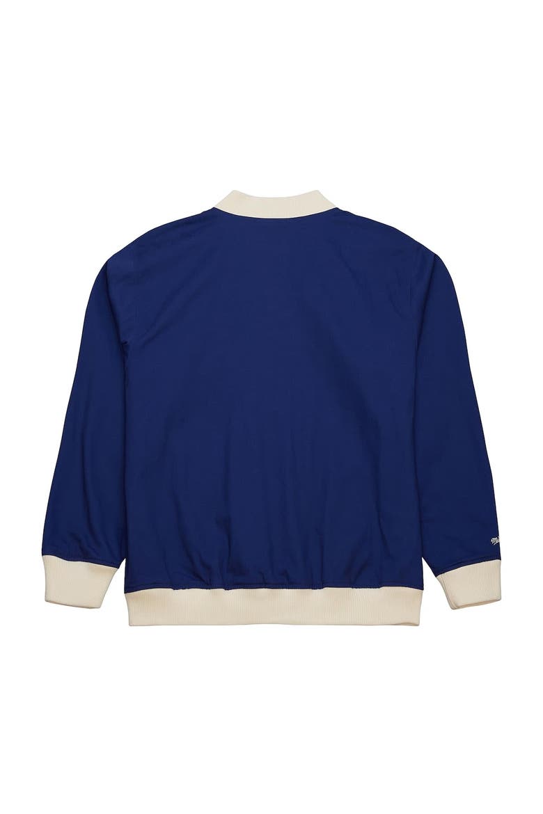 Men's Mitchell & Ness Blue New York Rangers Vintage Coaches Cotton Twill Full-Zip Jacket, Alternate, color, Blue