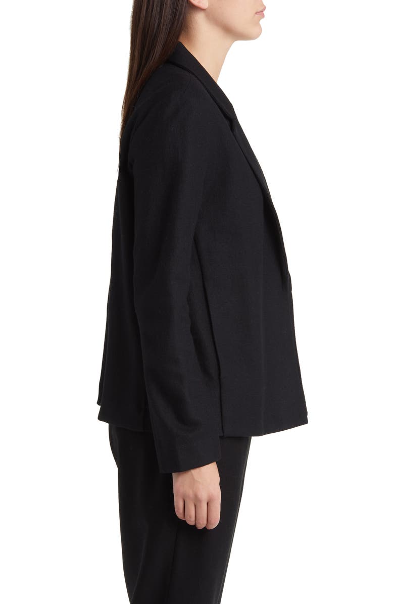 Eileen Fisher Open Front Wool Blazer, Alternate, color, 