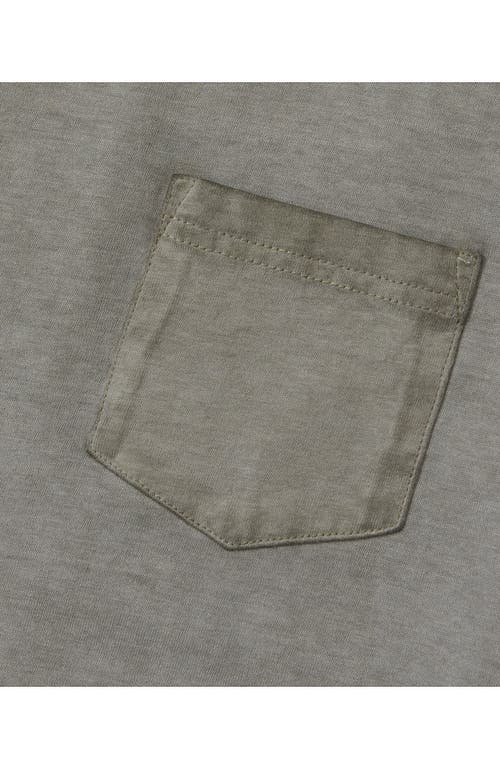 Lands' End Boys Long Sleeve Washed Pocket Shirt In Gray