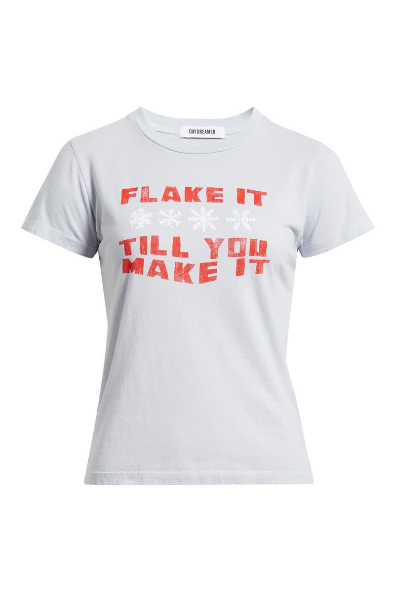 Flake It till You Make It Cotton Graphic T-Shirt, Alternate, color, LIGHT DUSK