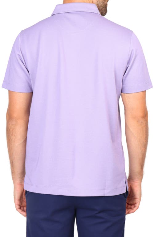 Tailorbyrd Solid Modal Blend Polo In Purple