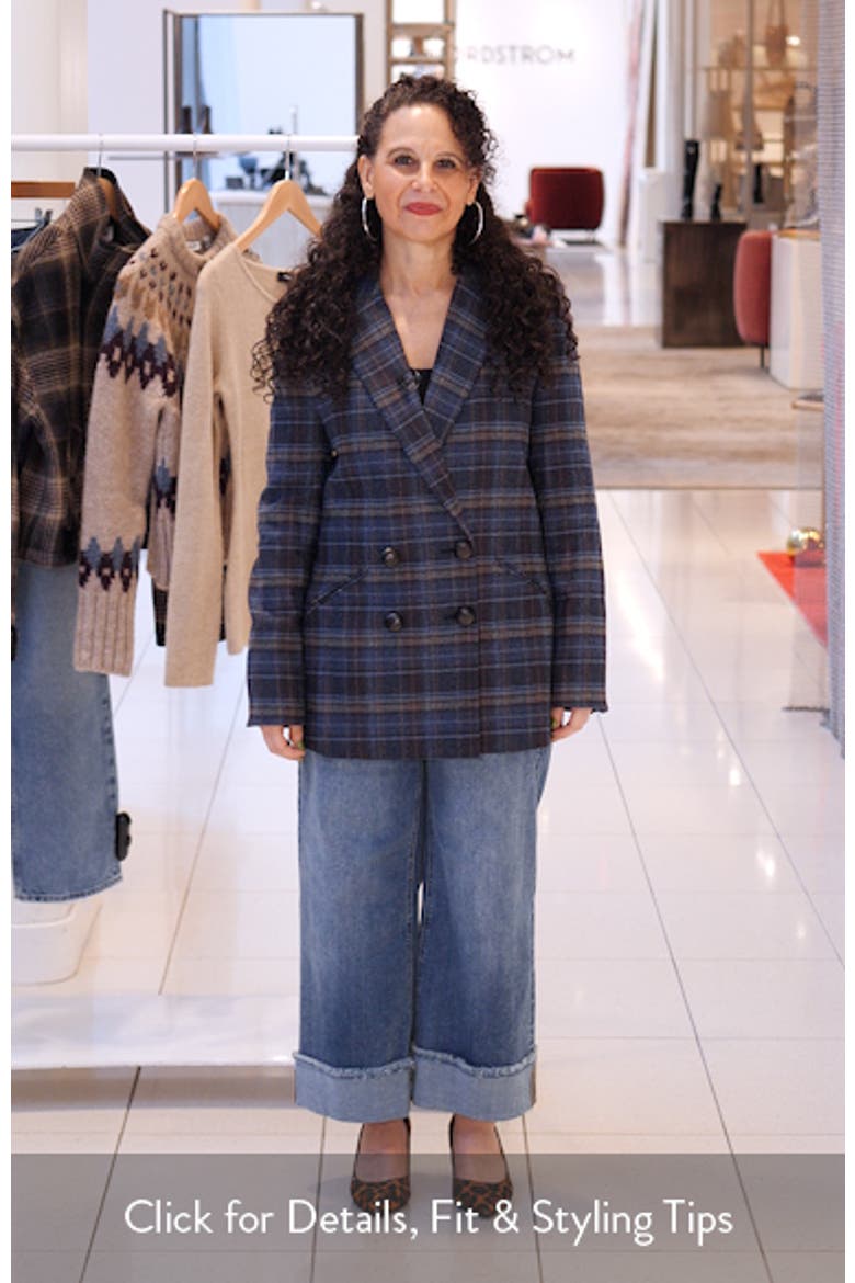 Oria Plaid Wool Blend Dickey Jacket video