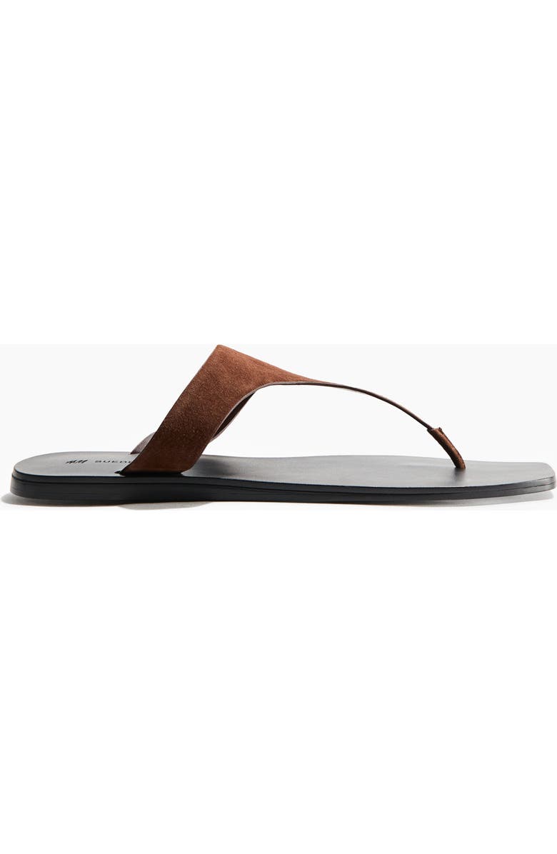 H&M Leather Sandals, Alternate, color, Dark Brown