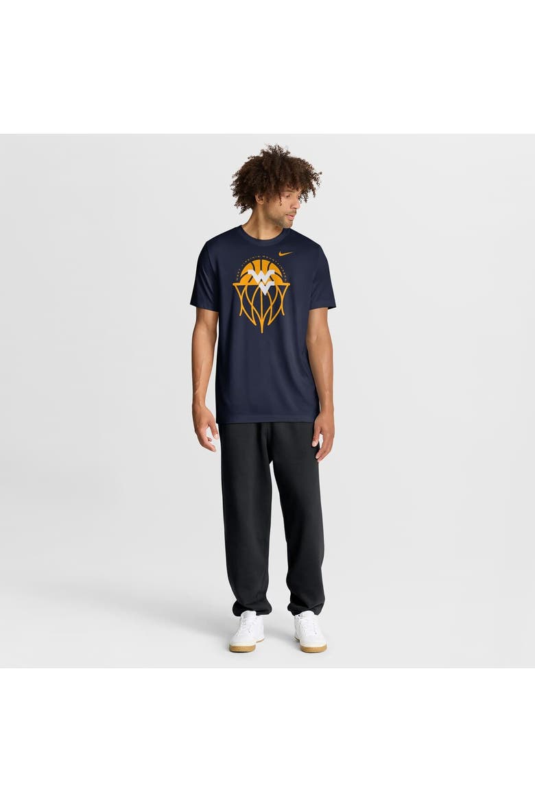 Men's Nike Navy West Virginia Mountaineers Basketball Icon Legend Dri-FIT T-Shirt, Alternate, color, Navy