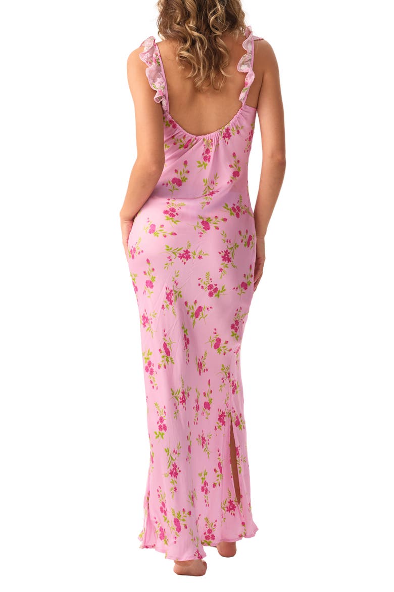 Beth Floral Cover-Up Maxi Dress, Alternate, color, ROSEBUD