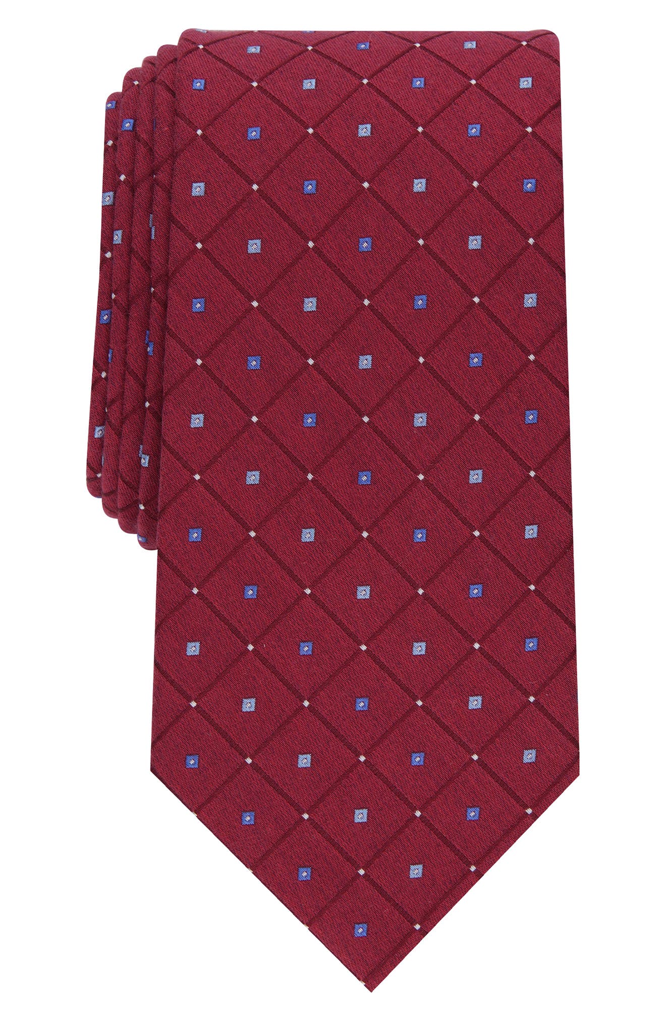 SAVILE ROW CO Acton Grid Print Tie (Men) | Nordstromrack