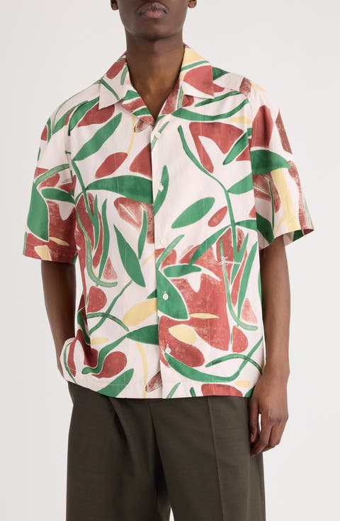 La Chemise Fonccio Abstarct Floral Camp Shirt