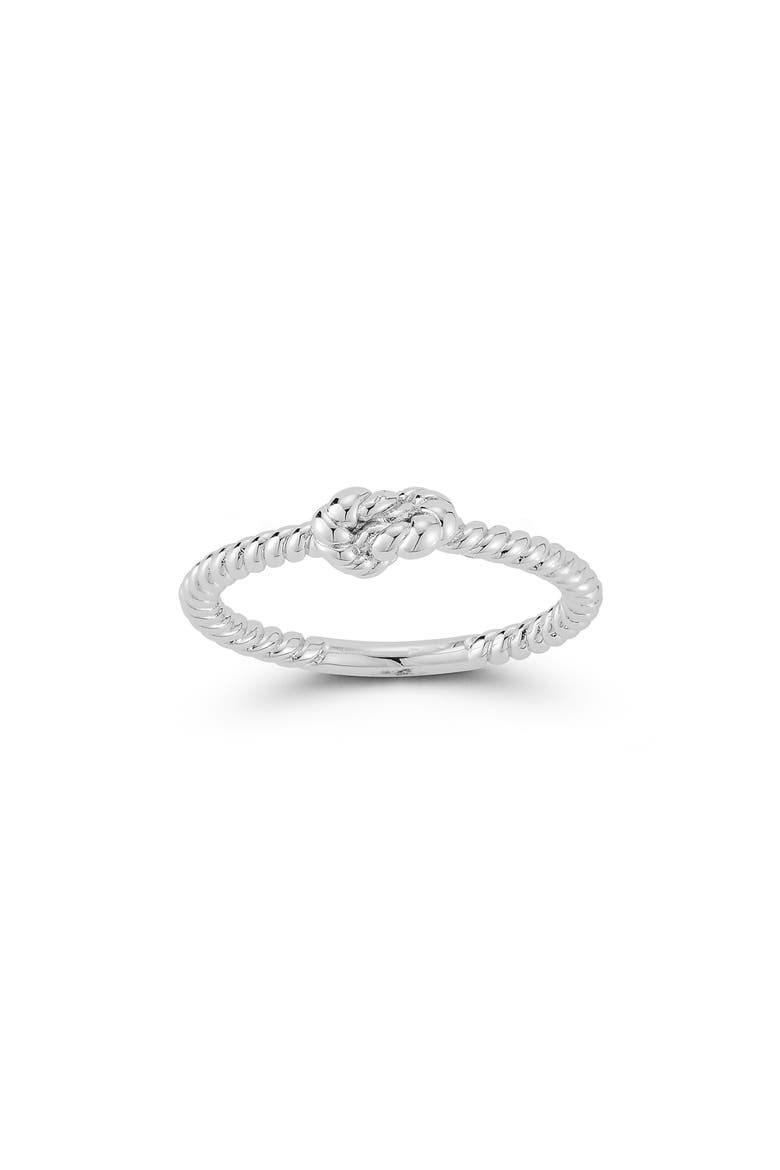 Love Knot Ring, Alternate, color, SILVER