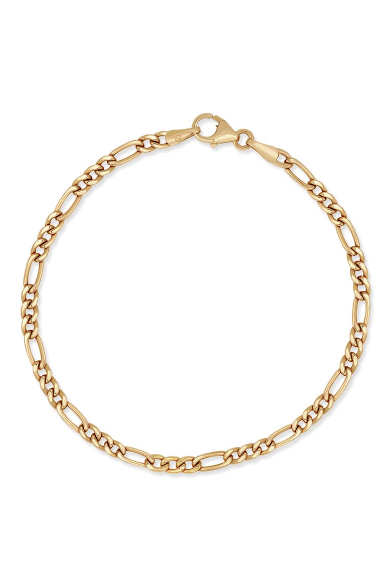 Fiagro 14K Gold Chain Bracelet, Main, color, YELLOW