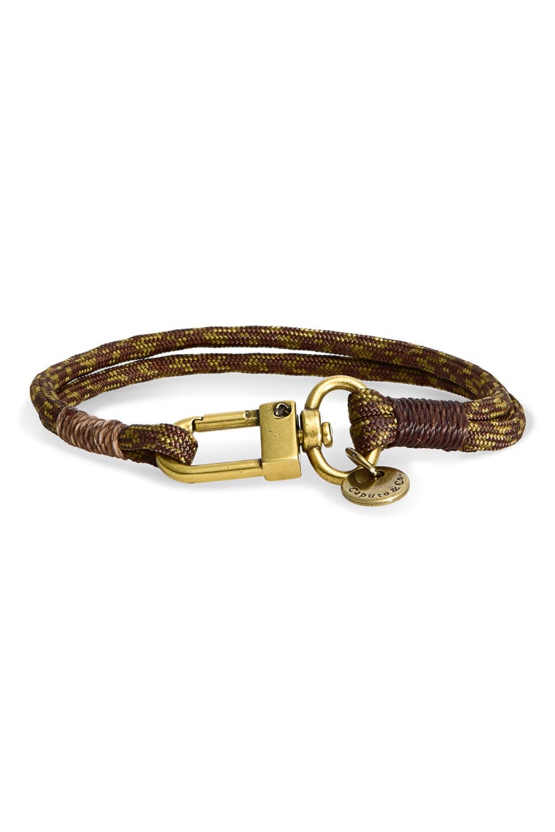 Camo Paracord Bracelet, Main, color, BROWN COMBO