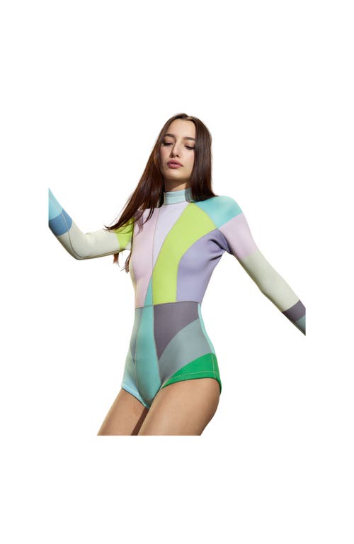 Cynthia Rowley Colorblock Wetsuit In Multi