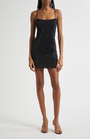 Alexander Wang Clear Beaded Minidress