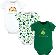 Hudson Baby Triple Pack of Soft Cotton Bodysuits