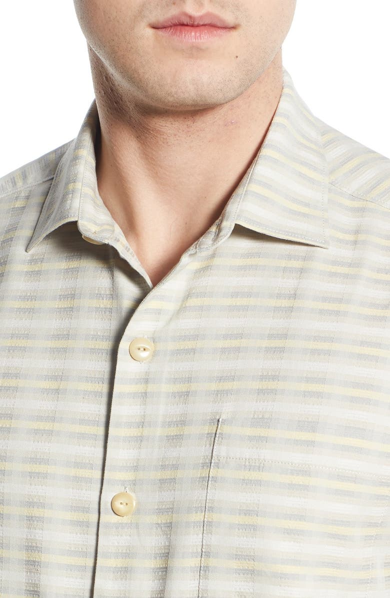 Tommy Bahama 'Pixel In Paradise' Original Fit Short Sleeve Sport Shirt, Alternate, color, 