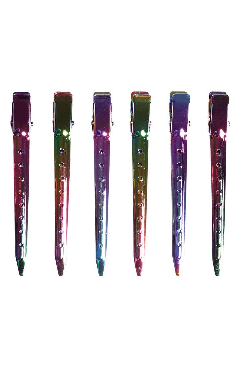 Kitsch 6-Pack Professional Styling Clips, Main, color, Iridescent