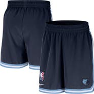 Nike Men's Nike Navy Memphis Grizzlies Authentic Pre-Game Woven Performance Shorts