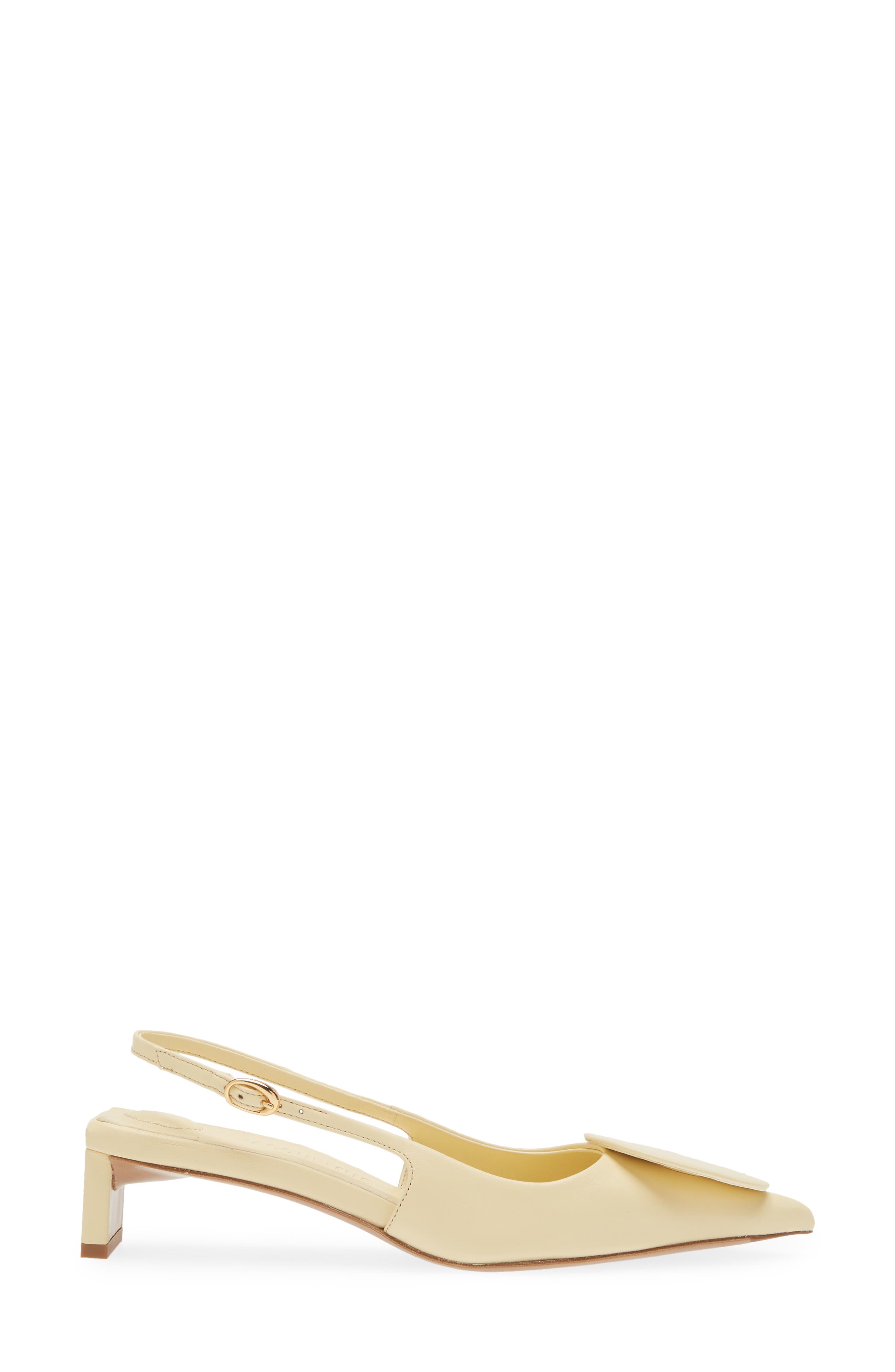 Les Duelo Basses Mismatched Kitten Heel Slingback Pump, Alternate, color, IVORY 120
