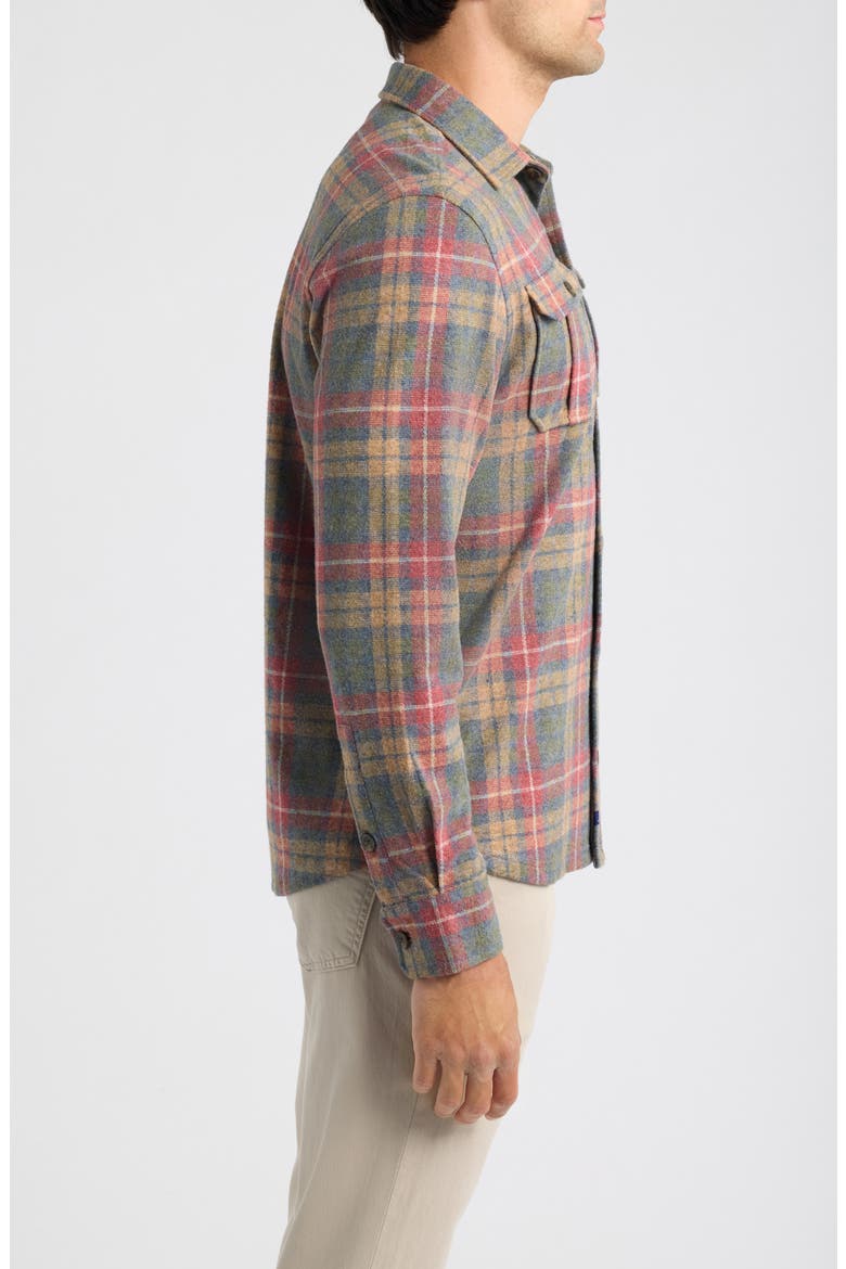 Yule Tartan Button Up Shirt, Alternate, color, FOREST