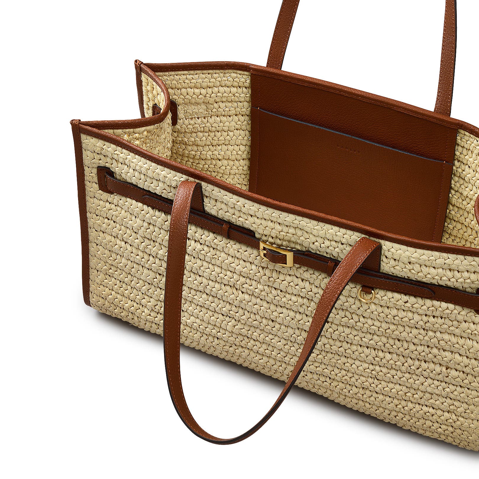Radley The Library - Raffia Large Open Top Tote Bag, Alternate, color, Natural