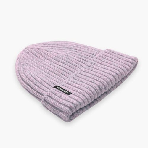Turtle Fur Clara Beanie In Purple