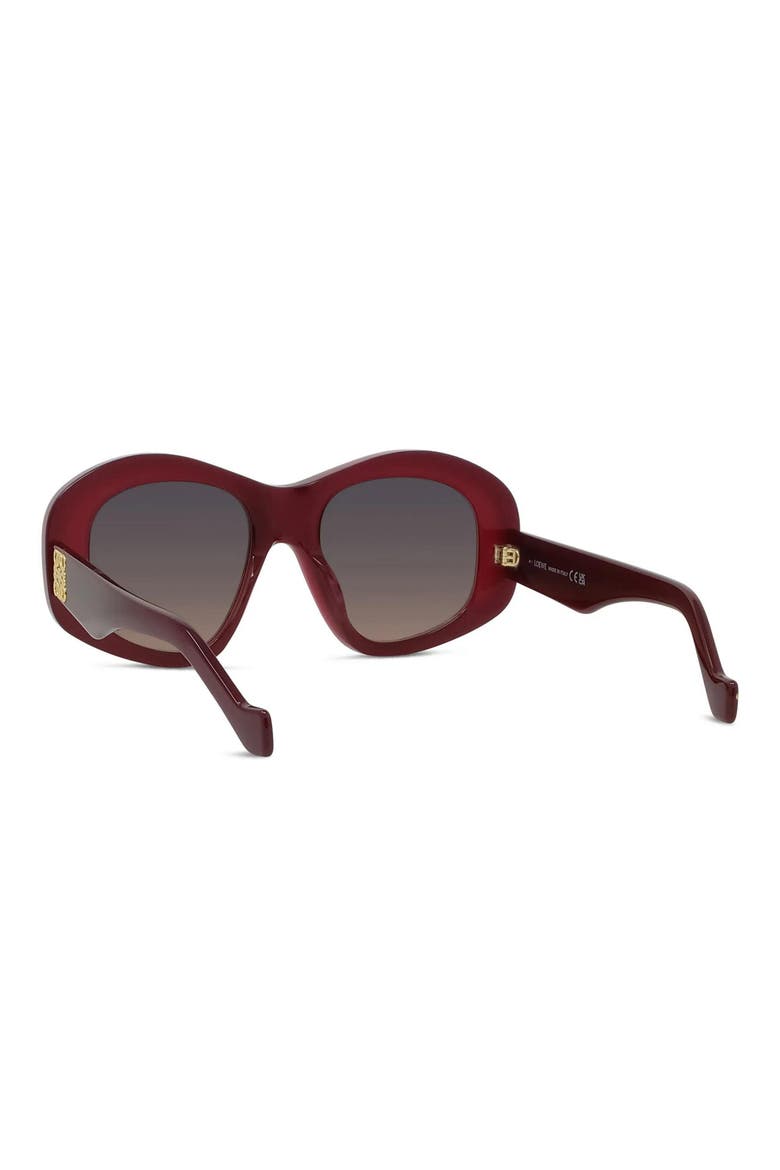 Anagram 51mm Geometric Sunglasses, Alternate, color, SHINY RED / VIOLET