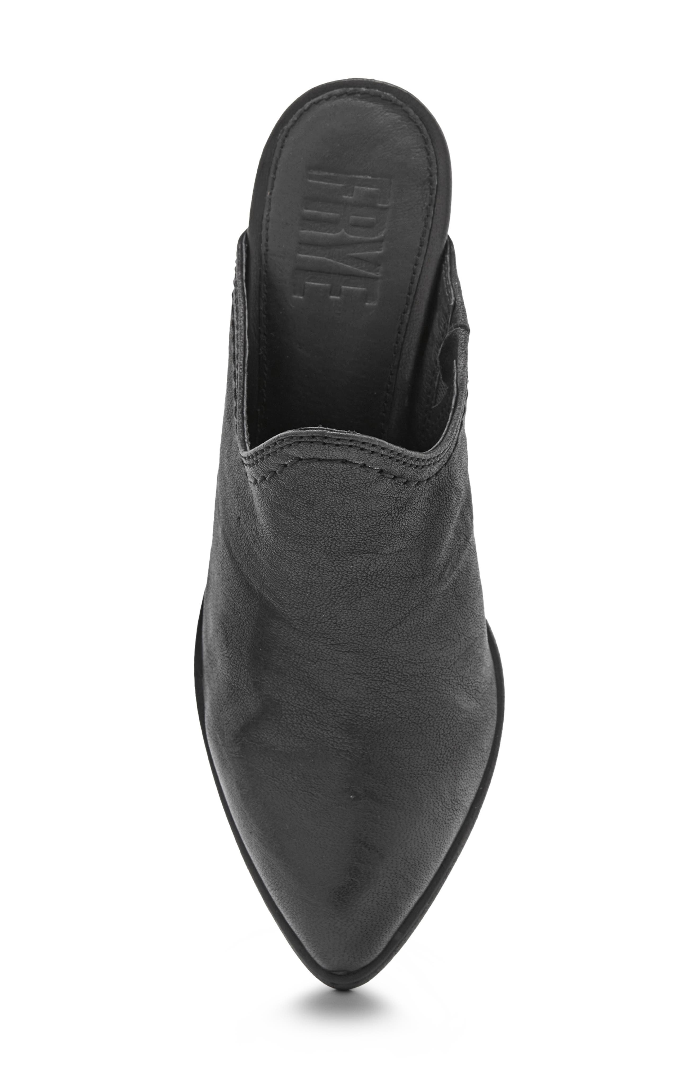 Frye Reed Western Mule, Alternate, color, Black