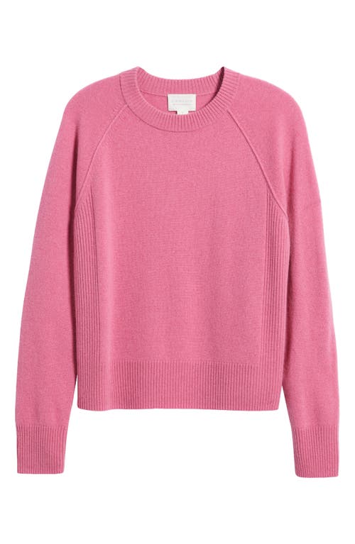 Caslonr Caslon(r) Raglan Sleeve Wool & Cashmere Sweater In Pink